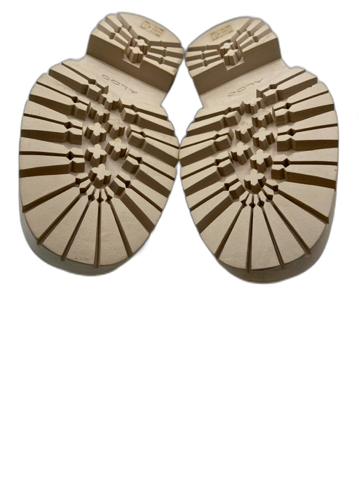 Aldo Shoe Size 11 Cream Leather Upper Platform Lug Sole Loafers Cream / 11