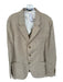 Todd Snyder Beige & Gray Linen Stripe 3 Button Men's Blazer Beige & Gray / 44r