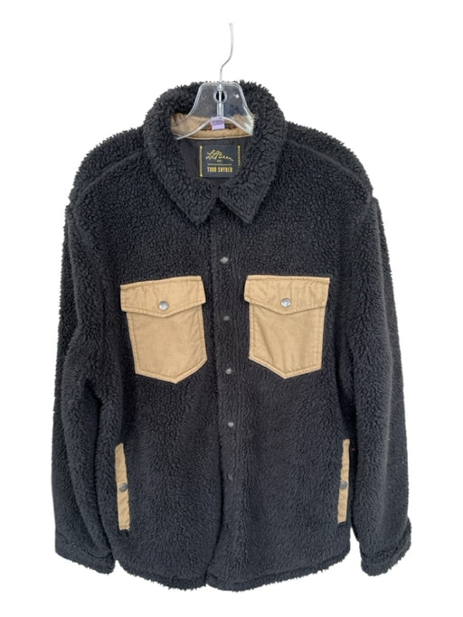 L.L.Bean Size XL Black Polyester Sherpa Lined Pockets Men's Jacket Black / XL