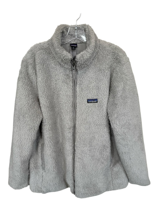 Patagonia Size XXL Grey Polyester Zipper Fleece Men's Jacket Grey / XXL