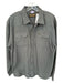Howler Bros. Size XL Grey Cotton Blend Solid Button Down Men's Shirt Grey / XL