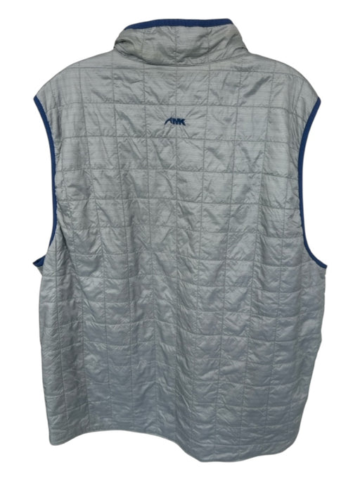 AMK Size Est XL Blue Reversible Puffer Waterproof Men's Vest Blue / Est XL