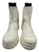 Ganni Shoe Size 37 Cream Rubber Chelsea Booties Cream / 37