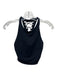 Alo Size Est Small Black Polyester Cross Back Sleeveless High Neck Top Black / Est Small
