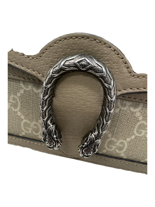 Gucci Beige Print Canvas & Leather Guccissima SHW Crossbody Bag Beige Print / Mini