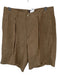 Polo Ralph Lauren Size Brown Linen Pleats Men's Shorts Brown