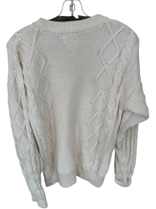 Regatta Size L White Cotton Knit Men's Sweater White / L