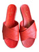 Kate Spade Shoe Size 8 Red Leather Rubber Sole Sandals Red / 8