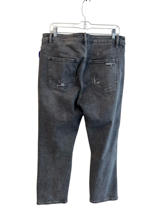 Vervet Size 32 Dark Wash Cotton Blend 5 Pocket Ripped Straight Zip Fly Jeans Dark Wash / 32