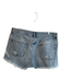 Agolde Size 31 Medium Wash Cotton High Rise Button Up 5 Pocket Raw Hem Shorts Medium Wash / 31