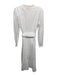 Boden Size 6 White Linen Button Front Floral Embroidery eyelet Long Sleeve Dress White / 6