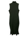 Susana Monaco Size S Dark Green Nylon Blend Sleeve Cut Outs Maxi Mock Neck Dress Dark Green / S
