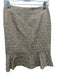 Kay Unger Size 2 Gold Cotton Blend Metallic Thread Lapels 3 Button Skirt Set Gold / 2