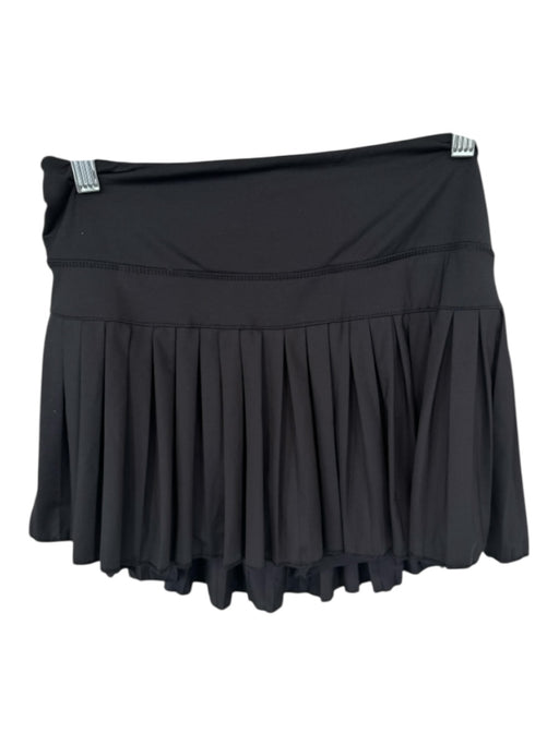 Goldhinge Size L Black Polyester Blend Pleats Mini Athletic Skirt Black / L