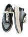 Dolce Vita Shoe Size 7.5 Black & Cream Canvas Platform Tweed Athletic Sneakers Black & Cream / 7.5