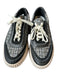 Dolce Vita Shoe Size 7.5 Black & Cream Canvas Platform Tweed Athletic Sneakers Black & Cream / 7.5