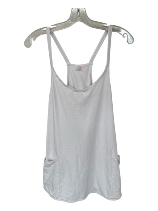 FP Movement Size M White Spaghetti Strap Solid Athletic Romper White / M