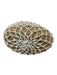 J Crew Tan & White Raffia & Canvas Net Drawstring handbag Bag Tan & White / Small