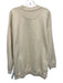 Anine Bing Size Medium Cream White Cotton Long Sleeve Logo Boucle Sweater Cream White / Medium