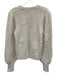Rails Size Small White Cotton Long Sleeve Floral Crochet Knit Chunky Sweater White / Small