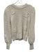Rails Size Small White Cotton Long Sleeve Floral Crochet Knit Chunky Sweater White / Small