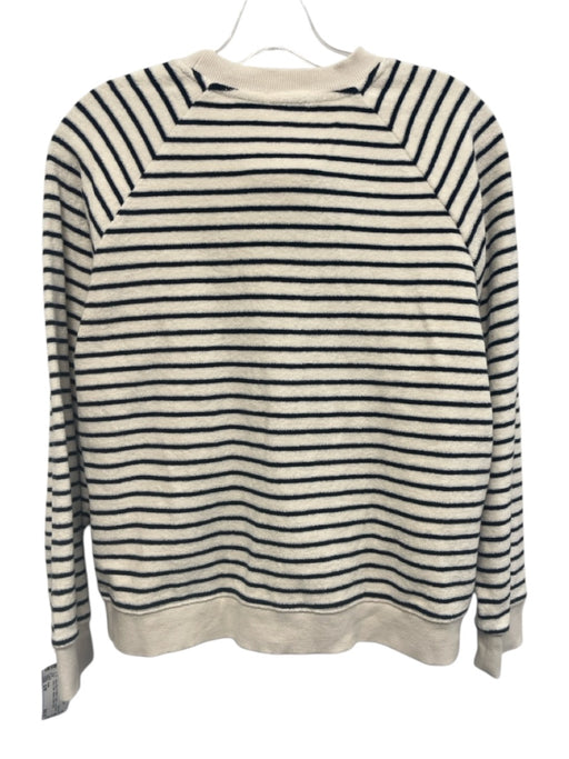 Rails Size S/M Navy Blue & White Cotton Long Sleeve Terry Cloth Short Set Navy Blue & White / S/M