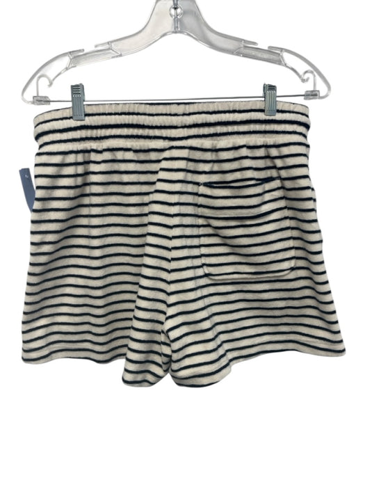 Rails Size S/M Navy Blue & White Cotton Long Sleeve Terry Cloth Short Set Navy Blue & White / S/M
