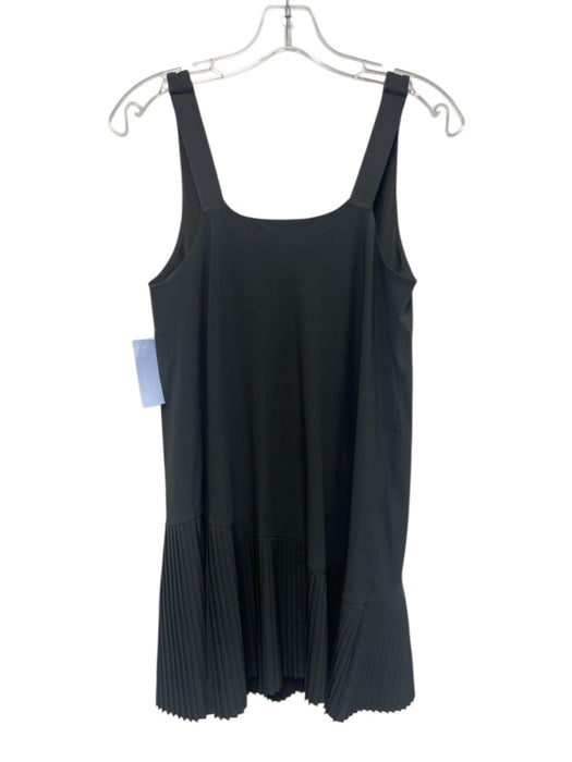 Spanx Size Medium Dusty Green Nylon Blend Sleeveless Pleated Asymmetrical Dress Dusty Green / Medium