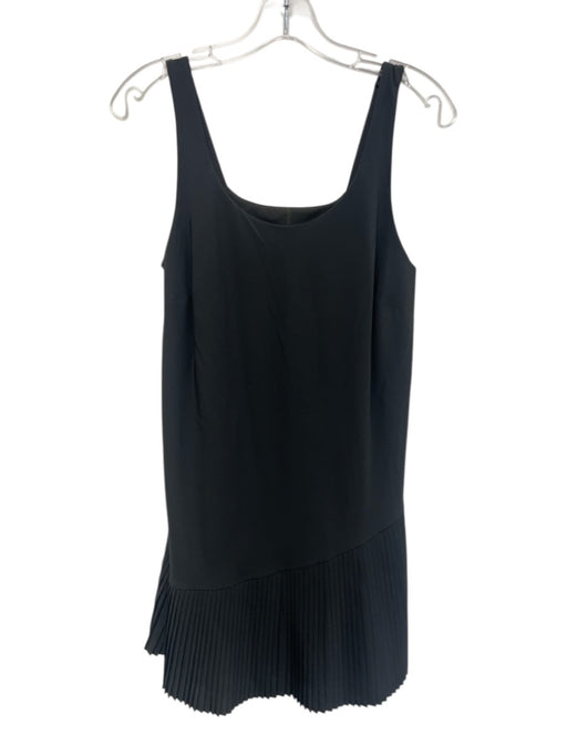 Spanx Size Medium Dusty Green Nylon Blend Sleeveless Pleated Asymmetrical Dress Dusty Green / Medium