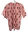 Tuckernuck Size Small Pink, Red, Yellow Cotton Short Sleeve Tie Neck Top Pink, Red, Yellow / Small