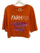 Farm Rio Size XS Orange & Pink Short Sleeve Fish Graphic Boxy Top Orange & Pink / XS