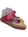 Jimmy Choo Shoe Size 38 Pink & Beige Leather & Straw Square Toe Knot Espadrille Pink & Beige / 38