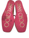 Jimmy Choo Shoe Size 38 Pink & Beige Leather & Straw Square Toe Knot Espadrille Pink & Beige / 38