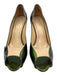 Alexander McQueen Shoe Size 40 Green, Purple & Beige Leather Upper Patent Pumps Green, Purple & Beige / 40