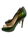 Alexander McQueen Shoe Size 40 Green, Purple & Beige Leather Upper Patent Pumps Green, Purple & Beige / 40