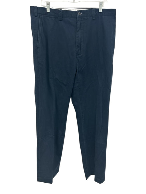 Polo Size 36 Navy Blue Cotton Solid Men's Pants Navy Blue / 36
