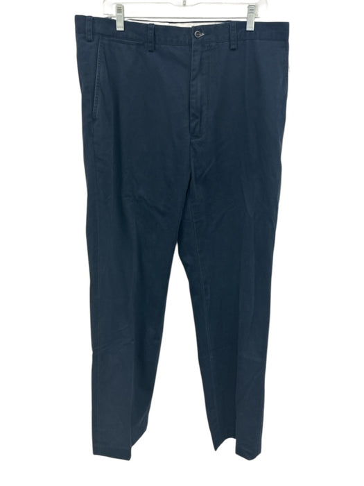 Polo Size 36 Navy Blue Cotton Solid Men's Pants Navy Blue / 36
