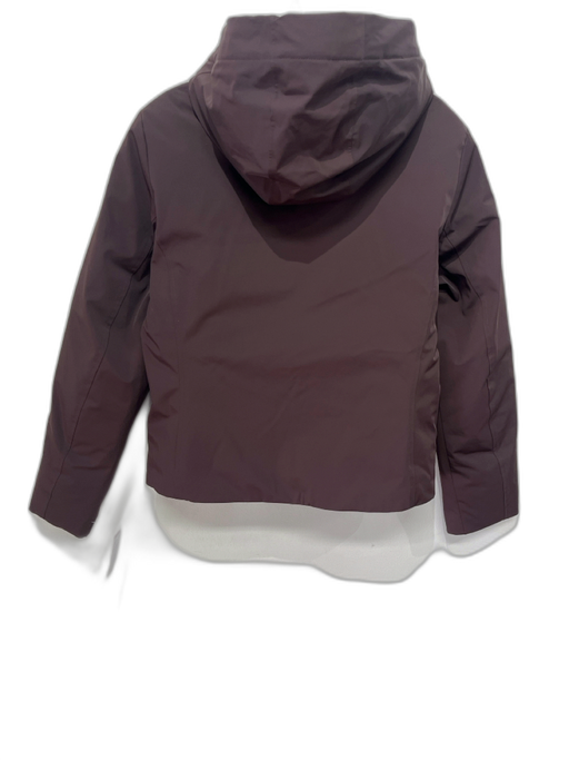 Zara Size XS Dark Brown Polyamide Blend Removable hood Zipper Front Jacket Dark Brown / XS