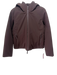Zara Size XS Dark Brown Polyamide Blend Removable hood Zipper Front Jacket Dark Brown / XS