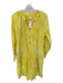 Honorine Size S Yellow Cotton Long Sleeve Tie Dye Dress Yellow / S