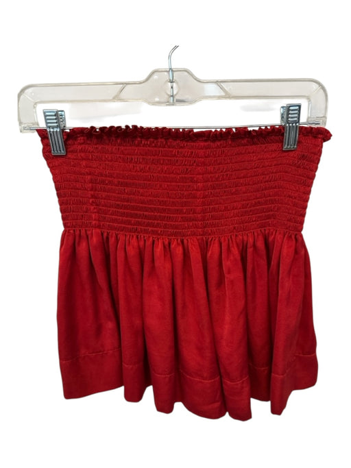 Koch Size S Red Polyester Smocked Shorts Red / S