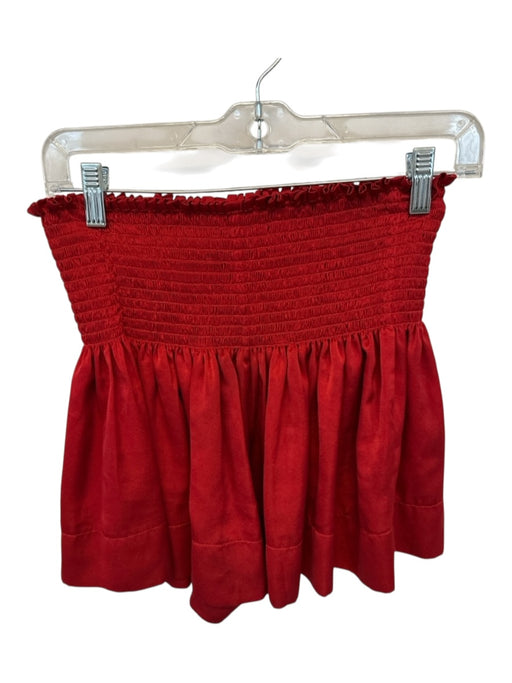Koch Size S Red Polyester Smocked Shorts Red / S