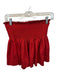 Koch Size S Red Polyester Smocked Shorts Red / S