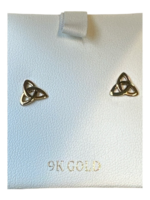 Solvar Gold 9k Gold Post Back Studs Earrings Gold