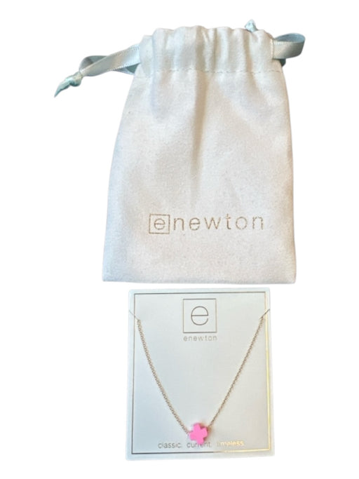 E Newton Gold & Pink Metal Chain Cross Pendant Necklace Gold & Pink