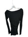Superdown Size S Black Mink Scrunch Detail Long Sleeve Square Neck Dress Black / S