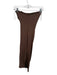 Nakedvice Size Est S Brown Nylon Blend Maxi Strapless Scrunched Dress Brown / Est S