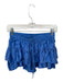 Shug! Size S Blue Silk Ruffle Mini Skort Blue / S