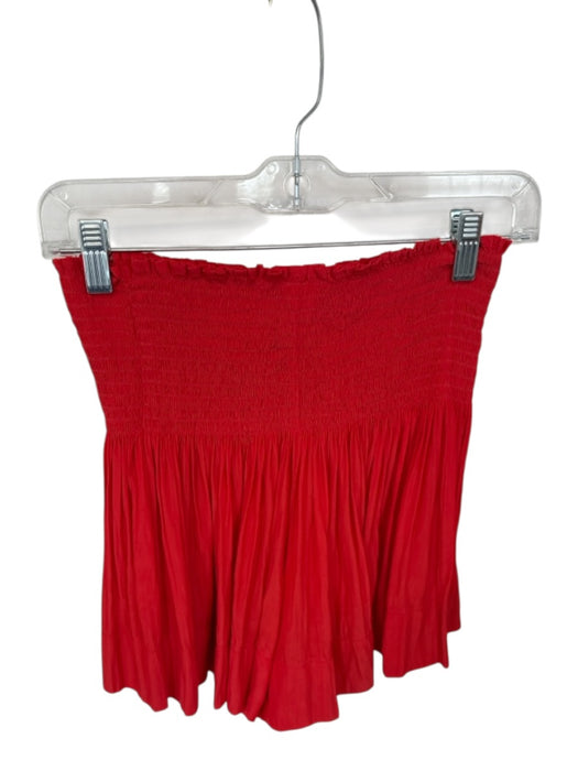 Koch Size S Tomato Polyester Smocked Shorts Tomato / S