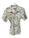 Finders Keepers Size S White & Green Viscose Blend Short Sleeve Botanical Romper White & Green / S